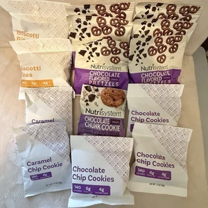 💕14 Nutrisystem LOT Chocolate Pretzels Cookies Biscotti Bites SEE DESCRIPTION - Picture 1 of 1