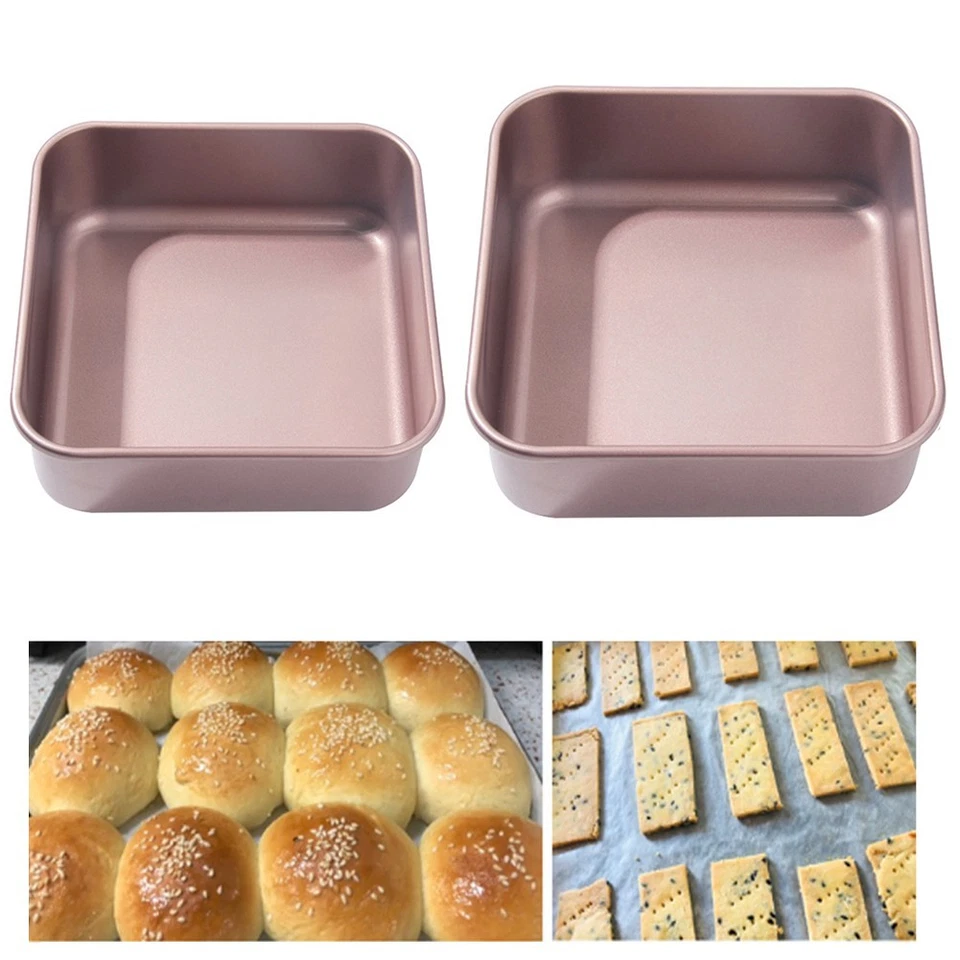 Backform Tragbar Quadrat Schimmel Gerundet Backform Brotbrotdose Eckkante - Bild 1 von 4