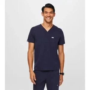 NUEVO CON ETIQUETAS FIGS Chisec Figs Top Azul Marino Talla XL Azul Marino Ropa de Trabajo Hospital - Imagen 1 de 7