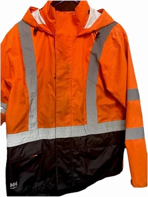 Helly Hanson Work/wear Women's  Large  Jacket Orange Reflective Road Crew Gear - Image 1 of 4
