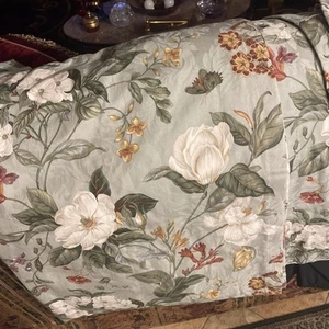 Waverly Williamsburg Garden Magnolia Set of TWO Lined Curtains Drapery Panels 84 - Picture 1 of 4