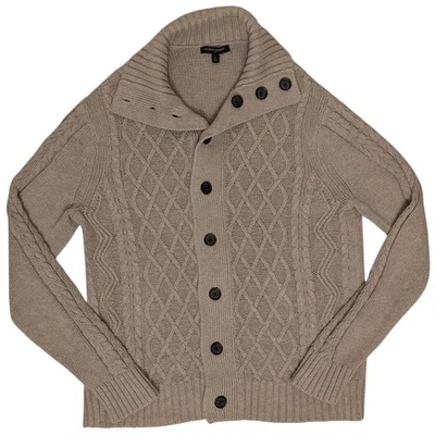 Suéter cárdigan tejido cuello chal Banana Republic para hombre Foto 1 de 4