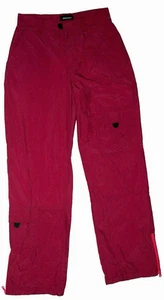 NWT Womens XHILARATION Size 3 Purple NYLON CARGO PANTS Leg31 FLAT Straight Leg - Picture 1 of 6