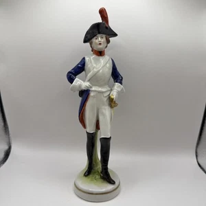 Scheibe-Alsbach Kister German Porcelain 7 1/4" Napoleonic Soldier Figur - Bild 1 von 6