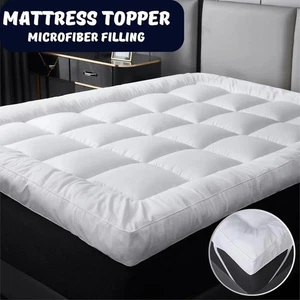 10 cm Matratzenauflage Hotelqualität Dicke Bettauflagen Single Double Super King - Bild 1 von 44
