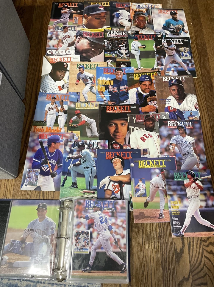 Vintage Lot Of 1993-96 Beckett Baseball Card Monthly MLB Ryan Bonds Griffey Jr. - Image 1 of 4