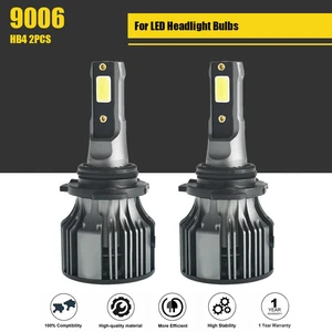 9006 HB4 Bright LED Headlight Bulbs Conversion Kit Cool White 72W 10000LM IP68 - Picture 1 of 9
