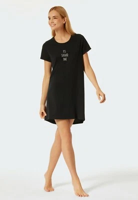 Schiesser Camicia da Notte Donna 85 CM Vestaglia Corta 36 38 40 42 44 - Imagen 1 de 4