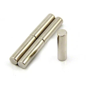 diámetro de 8mm x 30mm grueso imán de neodimio N42 - 2,7 kg tiro (paquete de 5) - Imagen 1 de 1