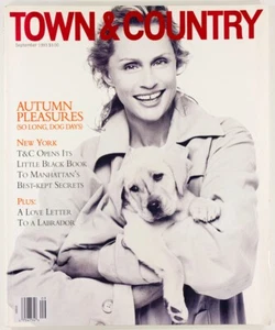 Lauren Hutton AUTUMN FASHION Manhattan NY Town & Country magazine September 1993 - Picture 1 of 1