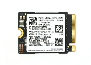 Samsung PM991a 512GB 2230 M.2 NVMe PCIe SSD MZ9LQ512HBLU Steam Deck - Afbeelding 1 van 1