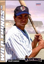 2011 Washington Wild Things Choice 12 Scott Lawson Grapevine Texas Baseball Card