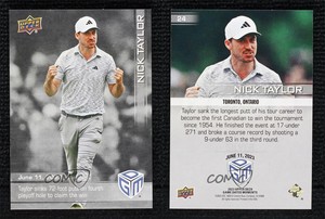 2023 Upper Deck All-Sports Game Dated Moments Silver Nick Taylor #24