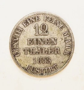 1853 ALEMANIA HANNOVER 1/12 THALER - Imagen 1 de 2