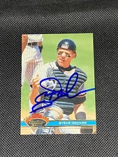 Steve Decker San Fran Giants Signed Auto 1991 Topps Stadium Club Card #569 ~ COA