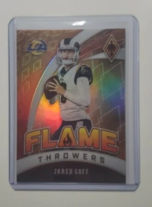 2020 Panini Phoenix Flame Throwers Orange Jared Goff LA Rams Detroit Lions /99 - Picture 1 of 2