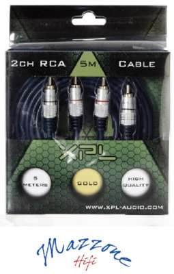 CV005 Cable XPL Hight Quality Rca Cable 5 MT Coche Doble Blindaje - Imagen 1 de 2
