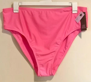 Wild Fable Damen hohe Taille hohes Bein freche Bikinihose-Hot Pink GR. 1X 17-18 - Bild 1 von 5