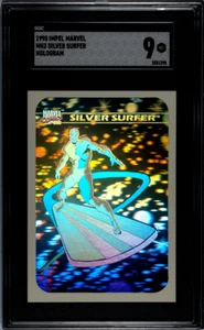 1990 Impel Marvel Silver Surfer #MH3 SGC 9 - Picture 1 of 2