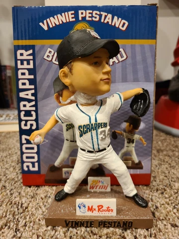 VINNIE PESTANO Mahoning Valley Scrappers Indians Angels bobblehead SGA NIB Cover