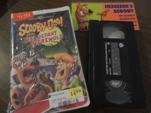 SCOOBY DOO AND THE RELUCTANT WEREWOLF VHS CLAMSHELL + INSERT CARTOON 2002 KIDS - Picture 1 of 2