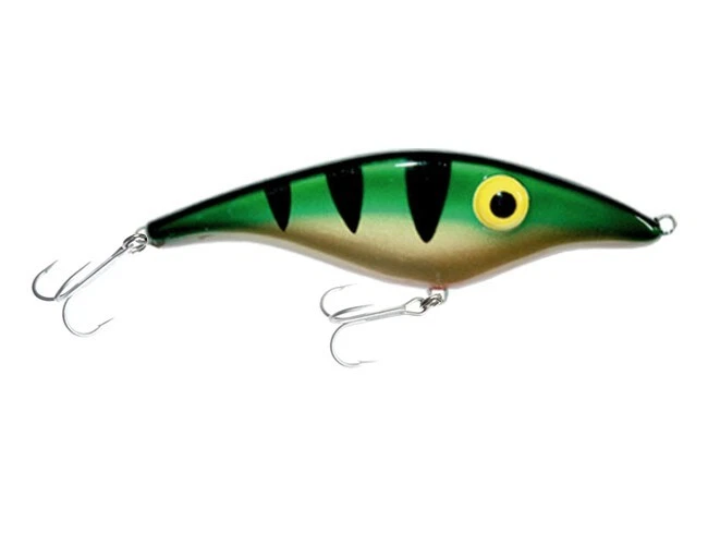 Zalt-Z Wobbler Jerkbait 21 medium barsch grün Kunstköder Pullbait Jerkbait - Bild 1 von 1