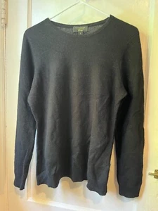 Charter Club  Womens Cashmere Black Pullover Long Sleeve Sweater Size Medium - Picture 1 of 4
