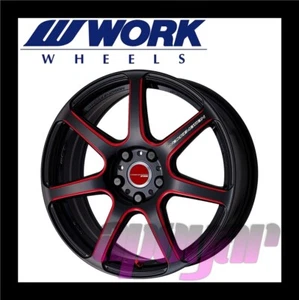 WORK EMOTION T7R WHEEL (1pcs) 17 inch 7.0J 47 100 5H Kurenai(BRM) - Picture 1 of 2