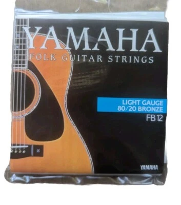CUERDAS DE GUITARRA FOLK YAMAHA FB12 LIGHT GAUGE 80/20 LATÓN Foto 1 de 2