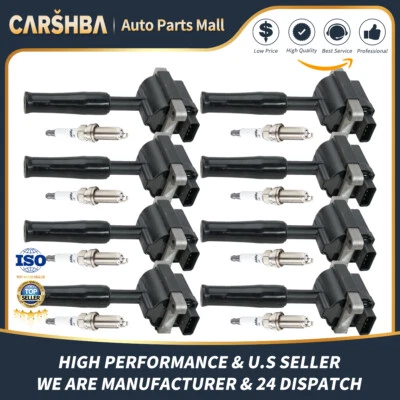8*UF415 Ignition Coil+plug  for 1999-2003 Jaguar Vanden Plas XJ8 XJR XKR 4.0L V8 - Image 1 of 4