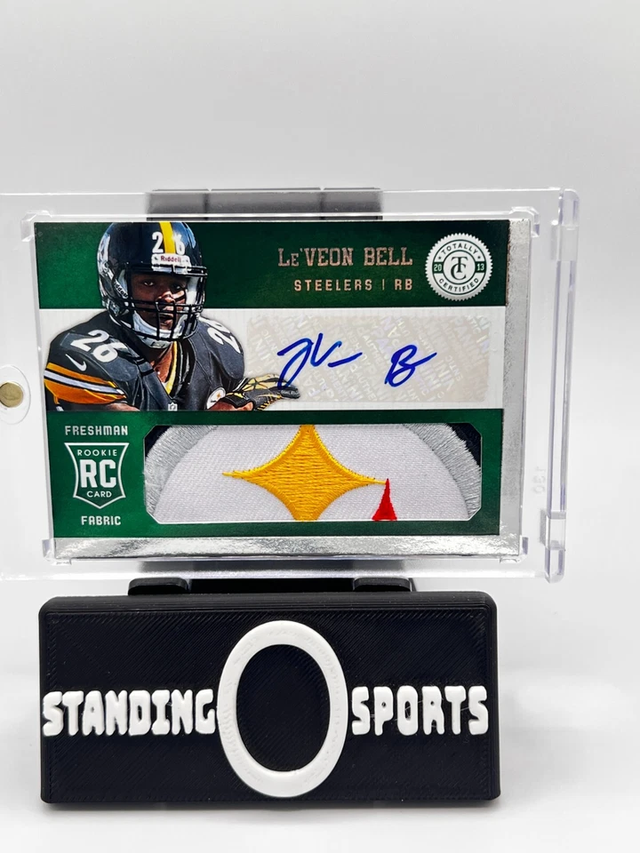 Parche con logotipo automático azul radiocontrol LeVeon Bell 2013 totalmente certificado SPP 1/5 NFL Steelers Foto 1 de 4