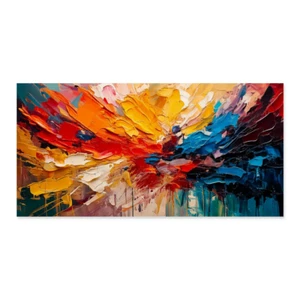 Abstract Painting Unstretched Canvas Print 60x30 Modern Wall Art Home Decor - Picture 1 of 6