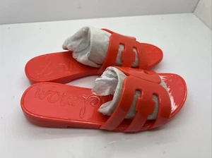 Sam Edelman Bay Jelly Bright Poppy Sandals Size 13 - Picture 1 of 6