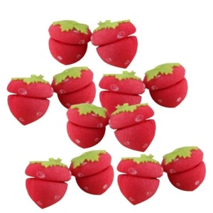 18PCS Hair Curler Sponge Sponge Hair Styling Tools Strawberry Hair Curlers - Picture 1 of 3