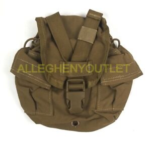 US Military USMC 1 QT MOLLE Coyote Brown CANTEEN COVER Carrier Utility Pouch VGC