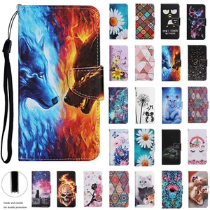 For Samsung Galaxy S24 S23 Ultra 5G Leather Pattern Wallet Case Shockproof Cover - Picture 1 of 94