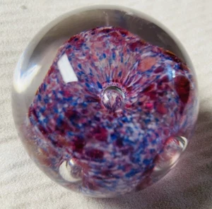 Millrace Glass Handmade Paperweight Holmfirth 681149 24% Lead Crystal Decorative - Picture 1 of 4