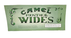 Camel Menthol Wides Zigaretten 2007 Karton 12" x 5,5" Einsatz Regal Schild - Bild 1 von 2