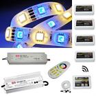 5-35m RGBW RGB+W LED Streifen Band Leiste + MiLight MiBoxer 4-Zone WLAN + Netzte