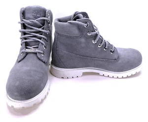 Timberland Shoes 6 Inch Premium WP Suede Exclusive Gray Boots Mens 6.5 - Picture 1 of 7