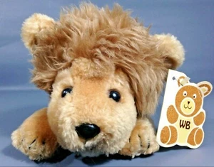 Wallace Berrie Cuddle Ups Lion LOVABLE Plush Vintage 1980 Bean Bag Toy Cat TAG   - Picture 1 of 12