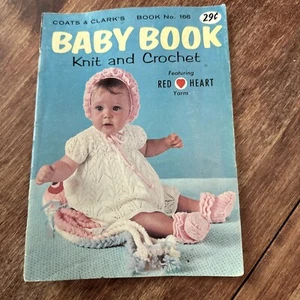 Mäntel Clarks Buch 166 Babybuch Stricken Häkeln Vintage Schnittmuster 1966 - Bild 1 von 22