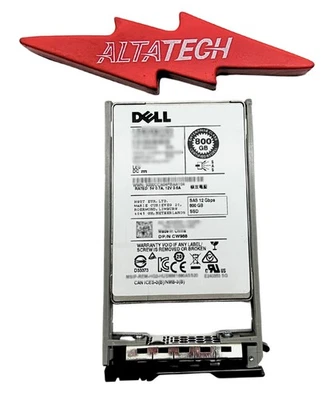 Dell CW988 800GB SSD SAS 2.5 12G WI Solid State Drive - Image 1 of 4