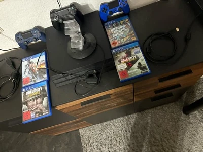 PS4 Pro 1TB Konsole Set | 3 Controller + 4 Spiele + Ladestation + Zubehör - Bild 1 von 4