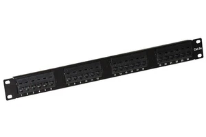 PANNELLO PATCH 24 PORTE 19" UTP CATEGORIA 5E MORSETTIERA TIPO 110 IDC - Foto 1 di 6