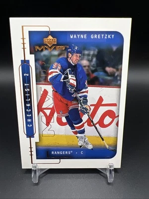 1999-00 Upper Deck MVP Checklist 2 Wayne Gretzky #220 HOF New York Rangers - Image 1 of 2