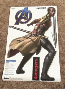 Original FATHEAD Avengers Endgame Okoye X-Large Wall Decal Sticker Marvel NEW - Picture 1 of 4