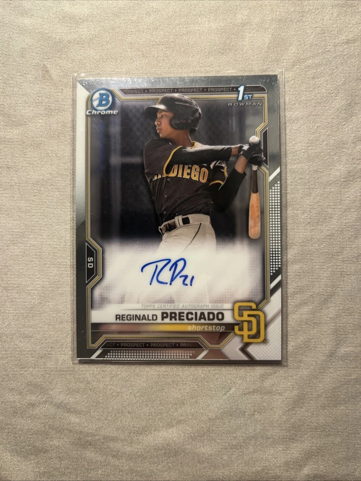 2021 Bowman Chrome - Prospect Autographs Reginald Preciado #CPA-RPR (AU, RC) - Image 1 of 1
