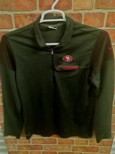 San Francisco 49ers Nike 1/4 Zip Pullover Herren Gr: Small dunkelgrau - Bild 1 von 6