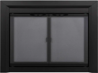 Puerta de vidrio para chimenea Pleasant Hearth Carlisle pequeña CL-3000 37,5 L x 30 W Foto 1 de 4